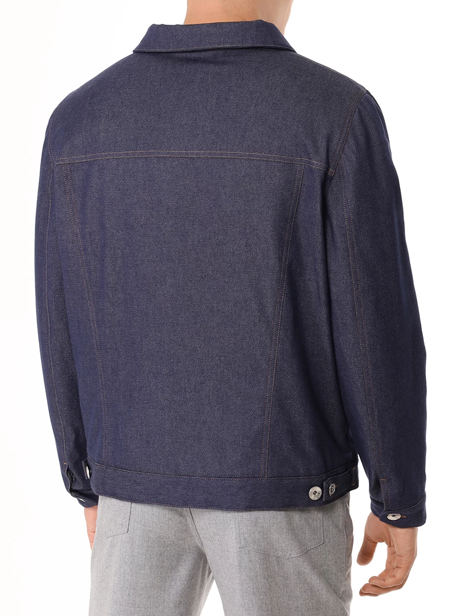 Куртка джинсовая BRUNELLO CUCINELLI MY4466880 CWY05 Синий  Фото 3