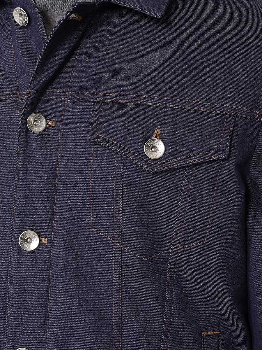 Куртка джинсовая BRUNELLO CUCINELLI MY4466880 CWY05 Синий  Фото 5