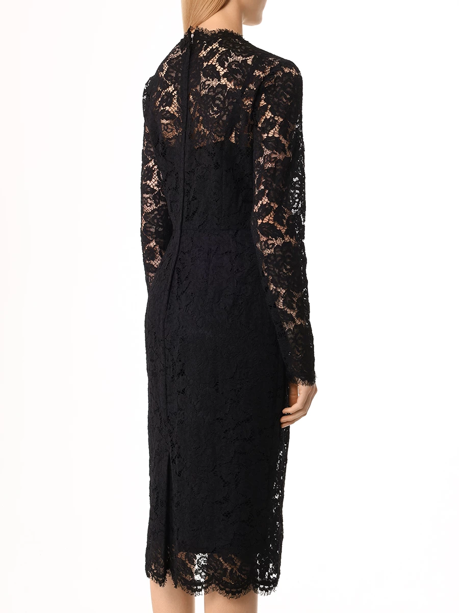 Платье кружевное DOLCE & GABBANA F6M0DT GDCLZ N0000 Черный  Фото 3