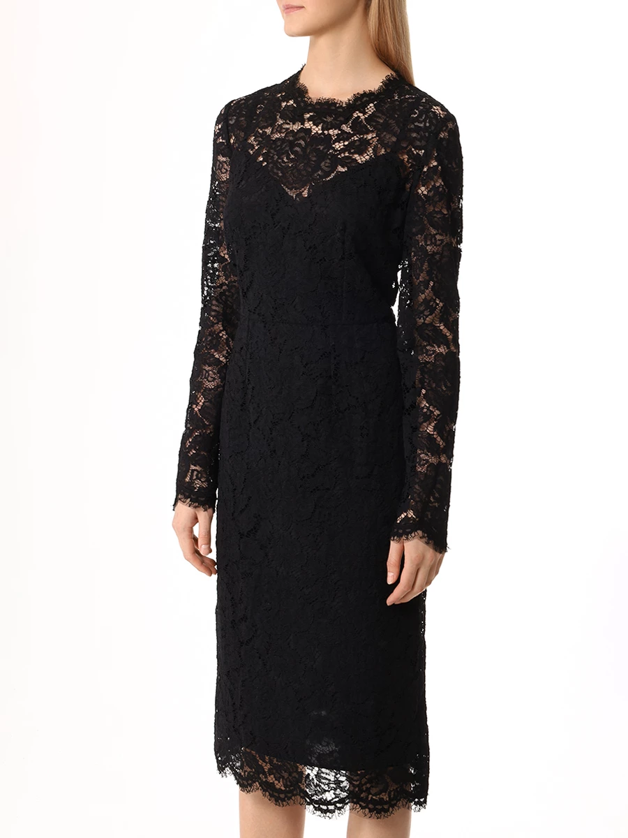 Платье кружевное DOLCE & GABBANA F6M0DT GDCLZ N0000 Черный  Фото 4