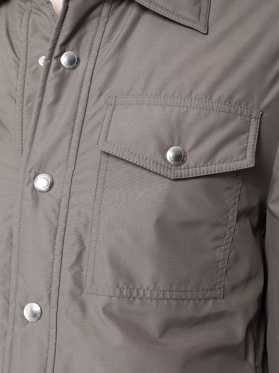 Куртка однотонная BRUNELLO CUCINELLI MY4636376 CIU29 Зеленый  Фото 5