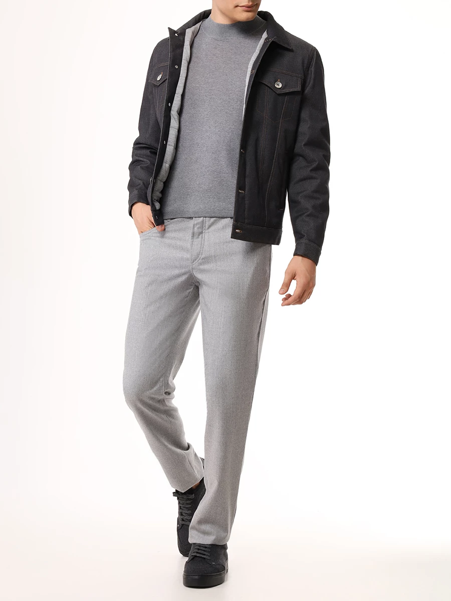 Куртка джинсовая BRUNELLO CUCINELLI MY4466880 CAE89 Серый  Фото 2