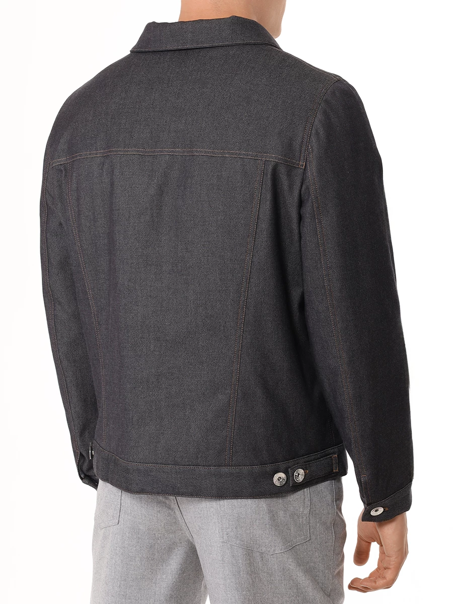 Куртка джинсовая BRUNELLO CUCINELLI MY4466880 CAE89 Серый  Фото 3
