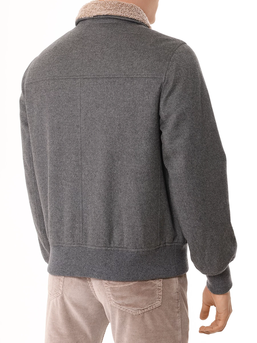 Куртка кашемировая BRUNELLO CUCINELLI MM4006889 CIM06 Серый  Фото 3