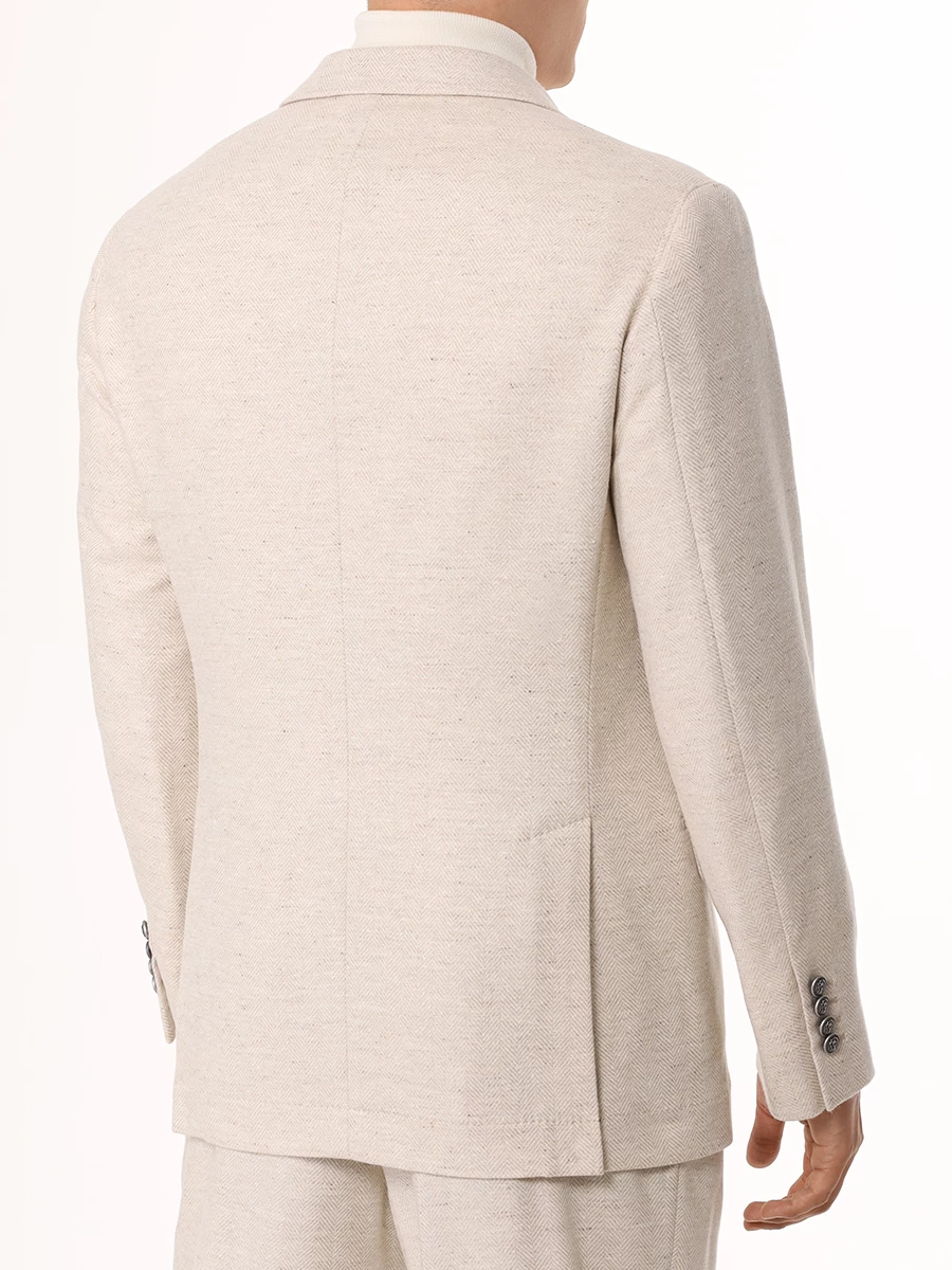 Костюм шерстяной BRUNELLO CUCINELLI MY451LDWMK C810 Бежевый  Фото 3