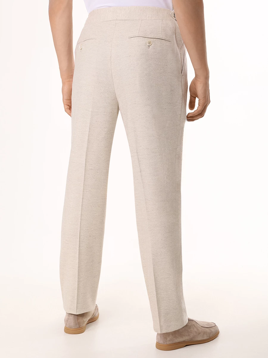 Костюм шерстяной BRUNELLO CUCINELLI MY451LDWMK C810 Бежевый  Фото 6