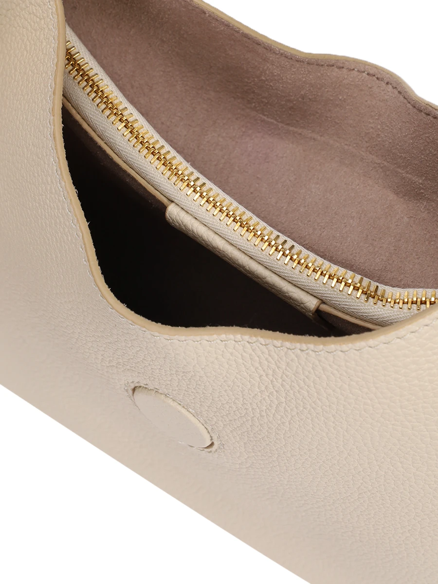 Сумка кожаная TOM FORD L1764-LCL095G 1W018 Кремовый  Фото 4