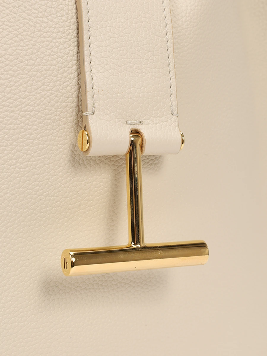 Сумка кожаная TOM FORD L1764-LCL095G 1W018 Кремовый  Фото 5