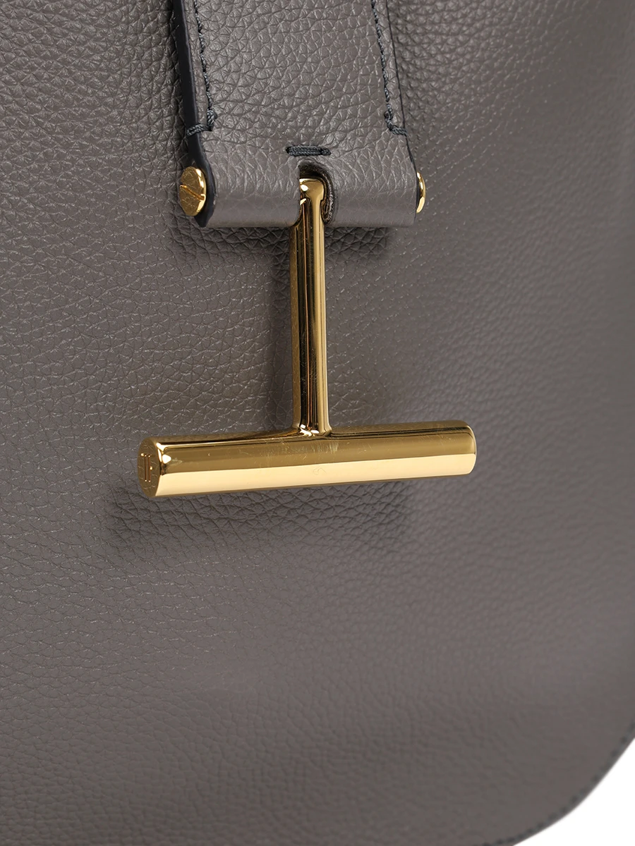 Сумка кожаная TOM FORD L1764-LCL095G 1G003 Серый  Фото 5