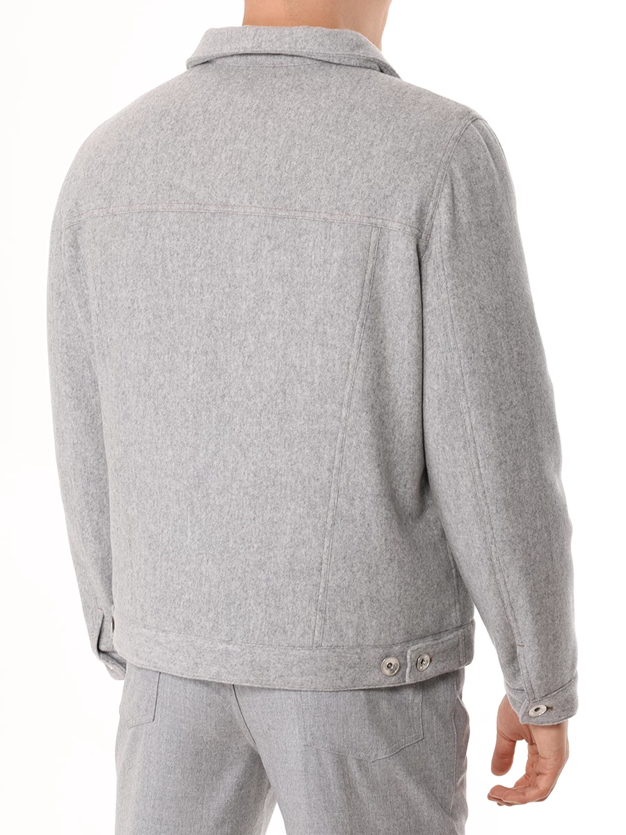Куртка кашемировая BRUNELLO CUCINELLI MT4976880 CPH24 Серый  Фото 3