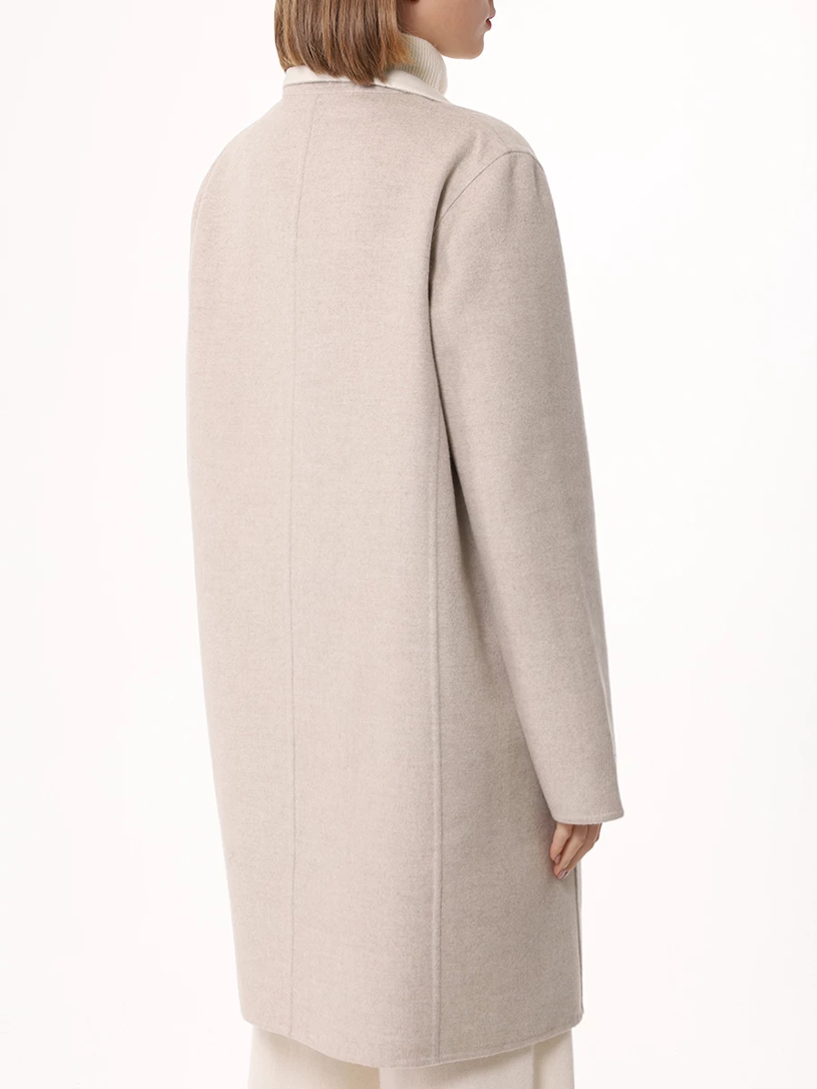 Пальто шерстяное MANZONI 24 24M507-DB1 Бежевый  Фото 3