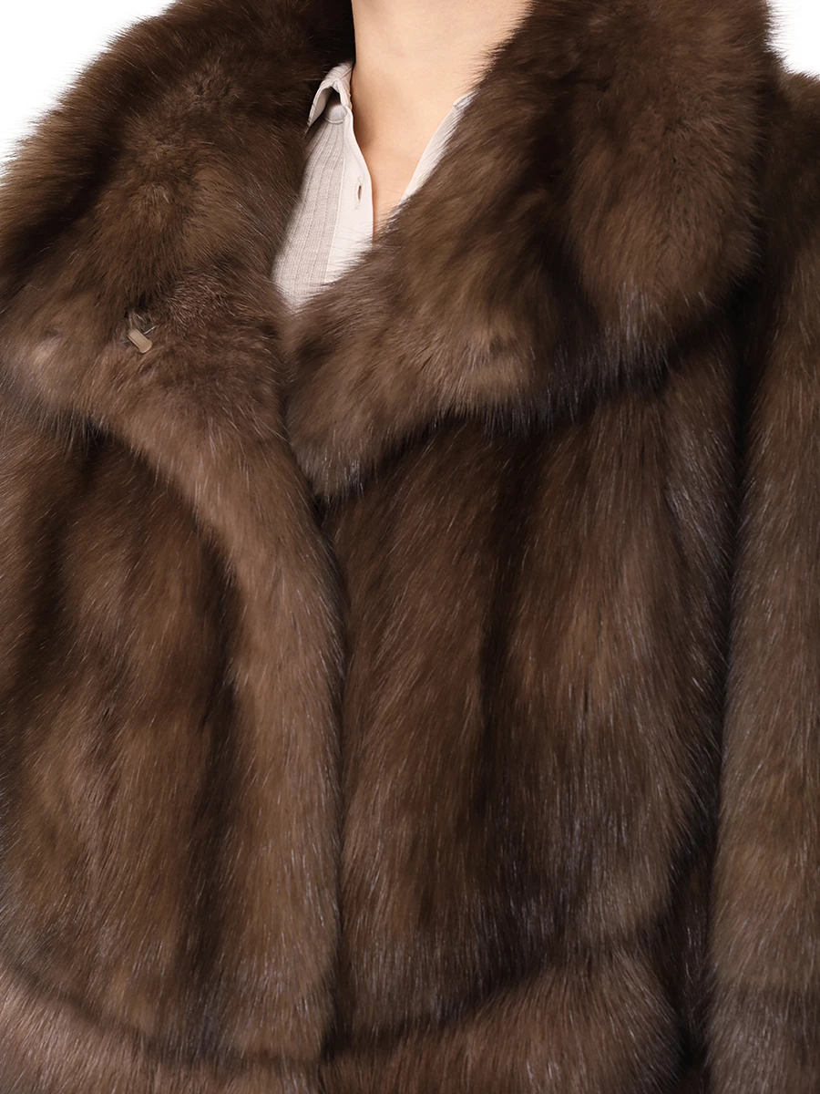 Шуба соболиная MANZONI 24 24M1385-Z Коричневый  Фото 5