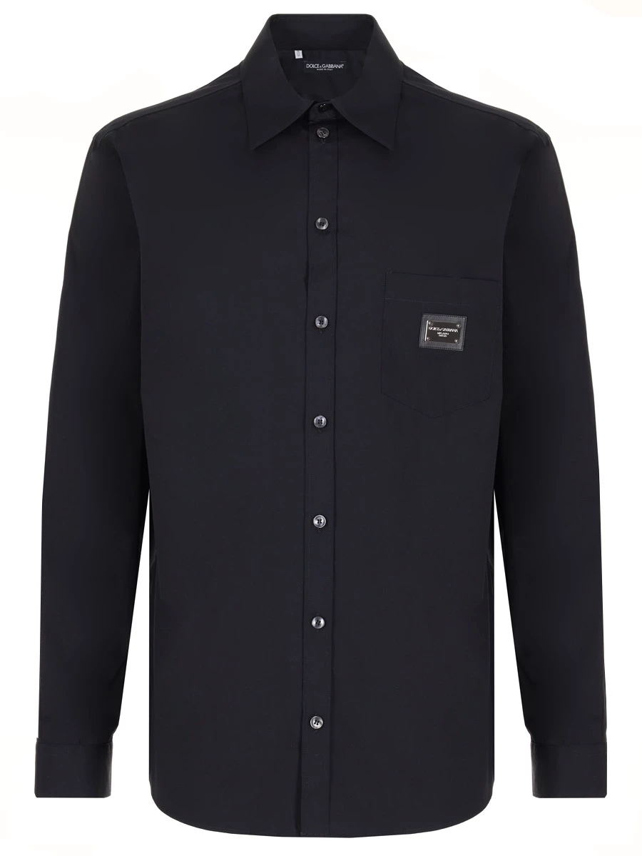 

Рубашка хлопковая, Черный, G5JG4TFU5U8 N0000