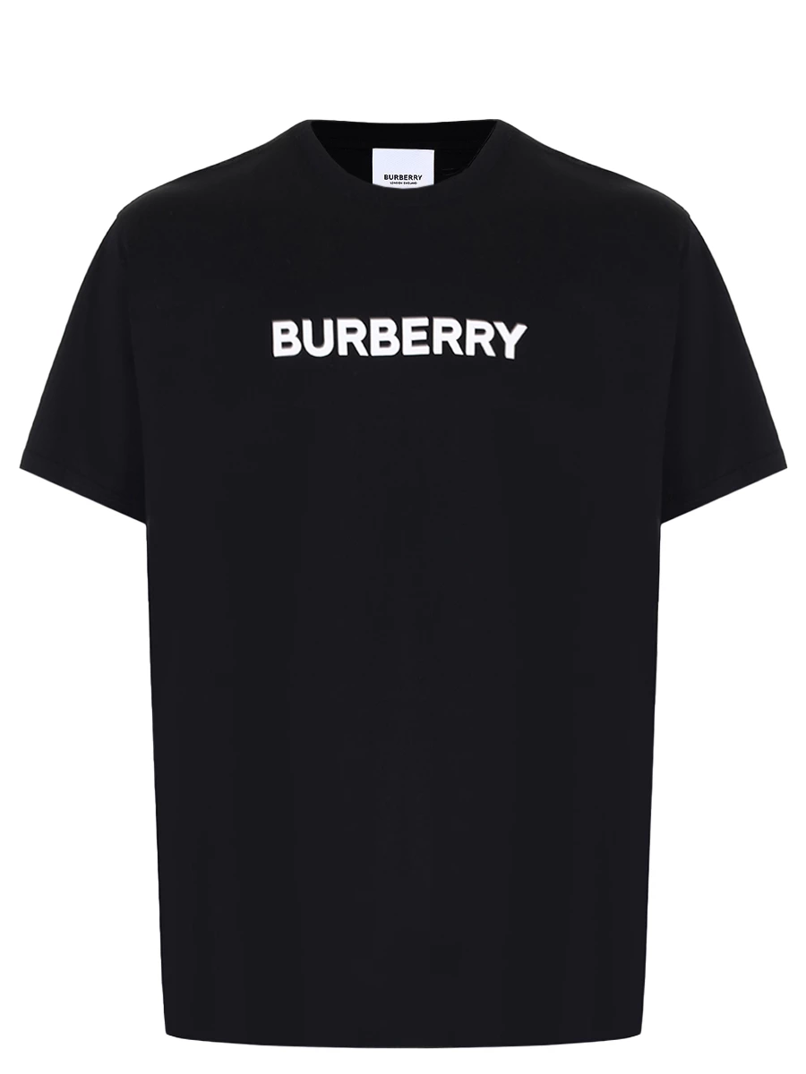 Футболка хлопковая BURBERRY 8084233 Черный 