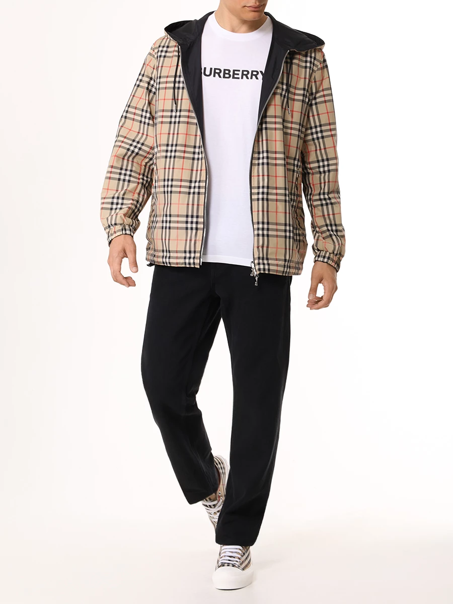 Футболка хлопковая BURBERRY 8084234 Белый  Фото 2