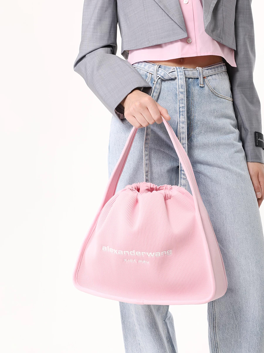 Сумка текстильная ALEXANDER WANG 20422K21T 680 Розовый  Фото 2