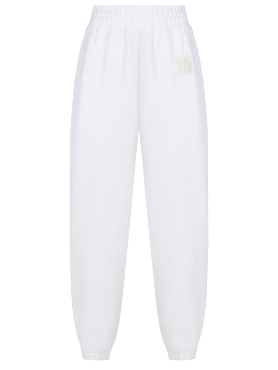 Брюки хлопковые ALEXANDER WANG 4CC3244399 100 Белый 