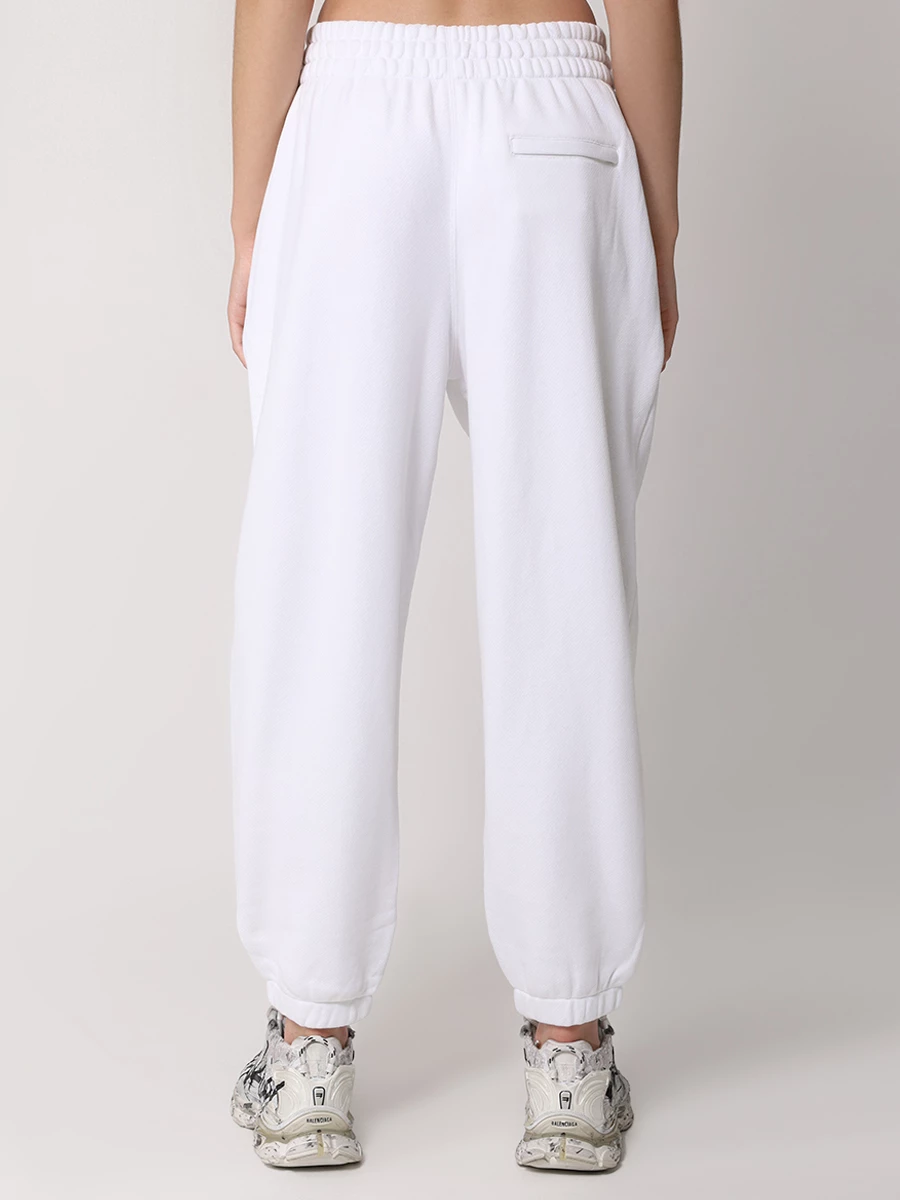 Брюки хлопковые ALEXANDER WANG 4CC3244399 100 Белый  Фото 3