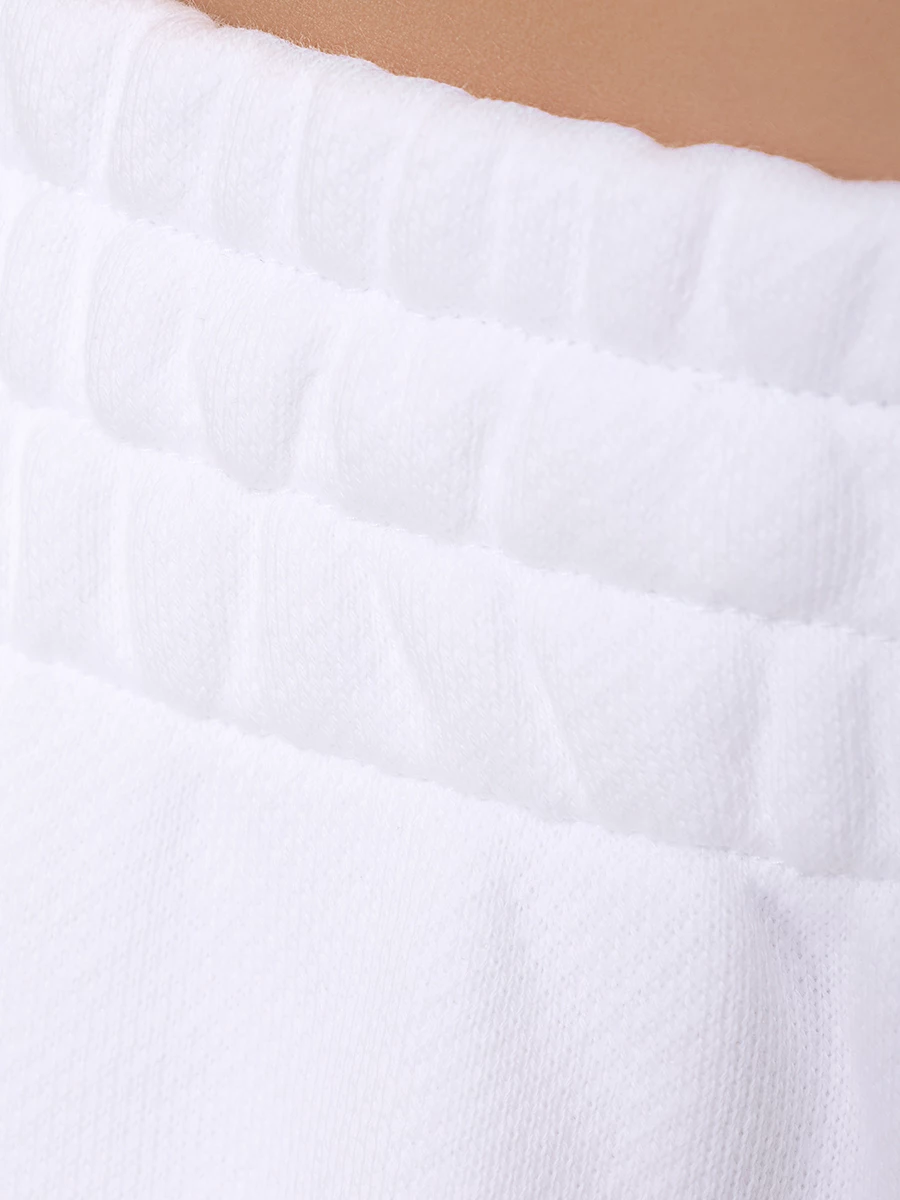 Брюки хлопковые ALEXANDER WANG 4CC3244399 100 Белый  Фото 6