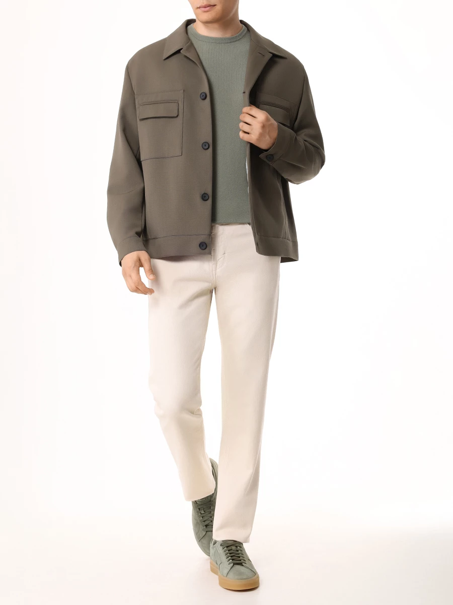 Джемпер кашемировый PIACENZA 8542/CB050 90509 Зеленый  Фото 2