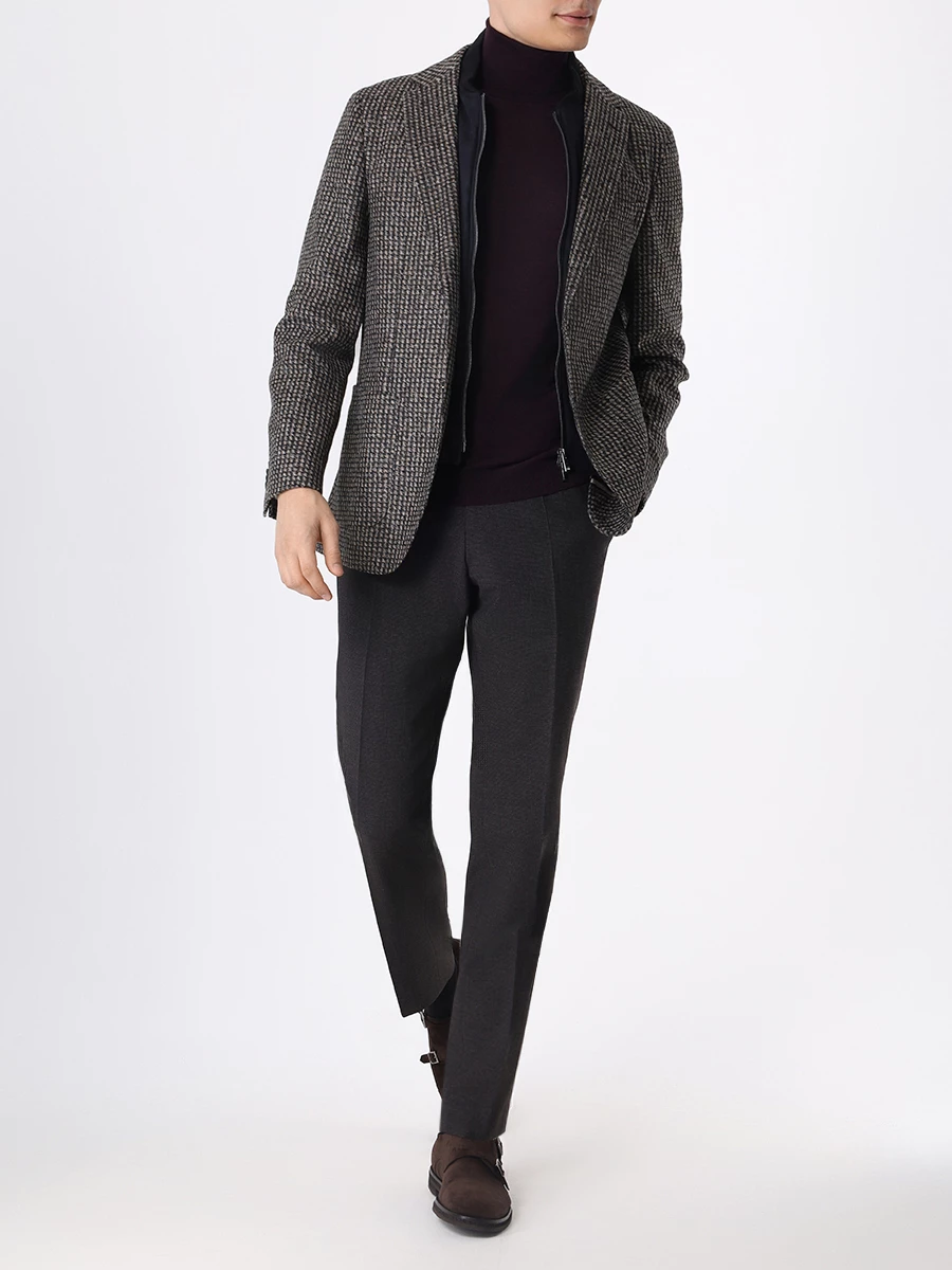 Пиджак Regular Fit BOSS 50502543/260 Коричневый  Фото 2