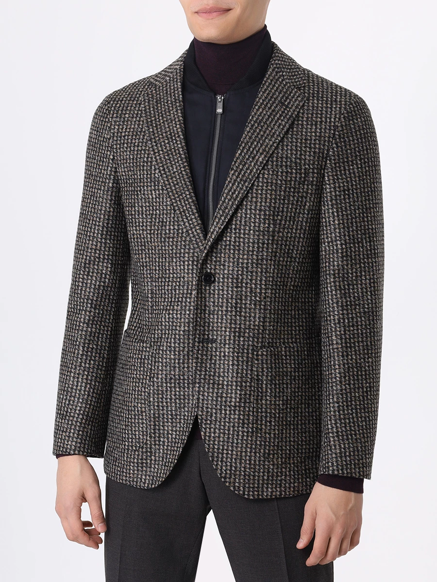 Пиджак Regular Fit BOSS 50502543/260 Коричневый  Фото 4