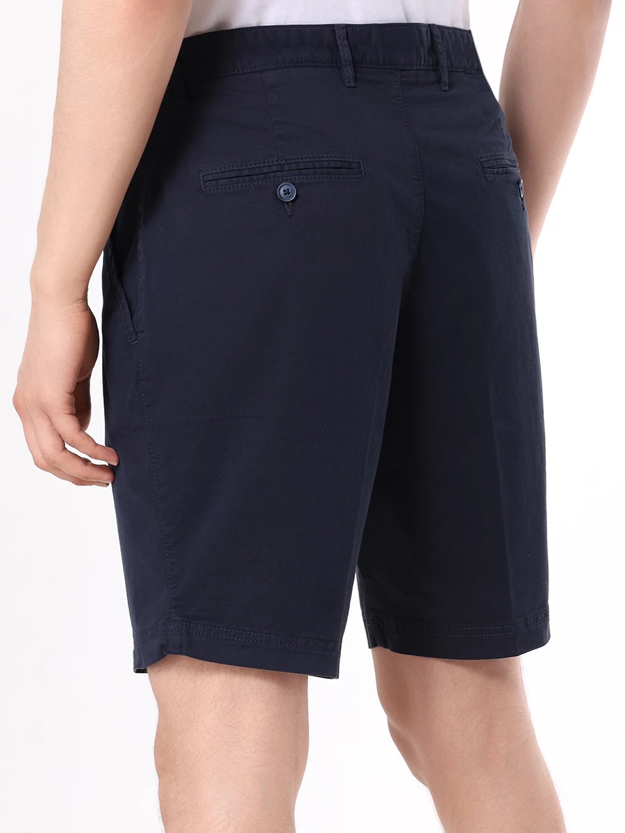 Шорты Slim Fit хлопковые BOSS 50512524/404 Синий  Фото 3