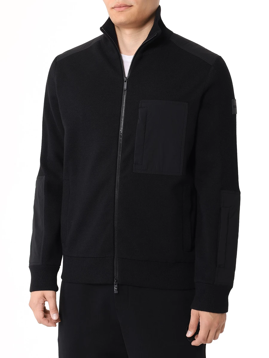 Куртка однотонная BOSS 50519652/001 Черный  Фото 4