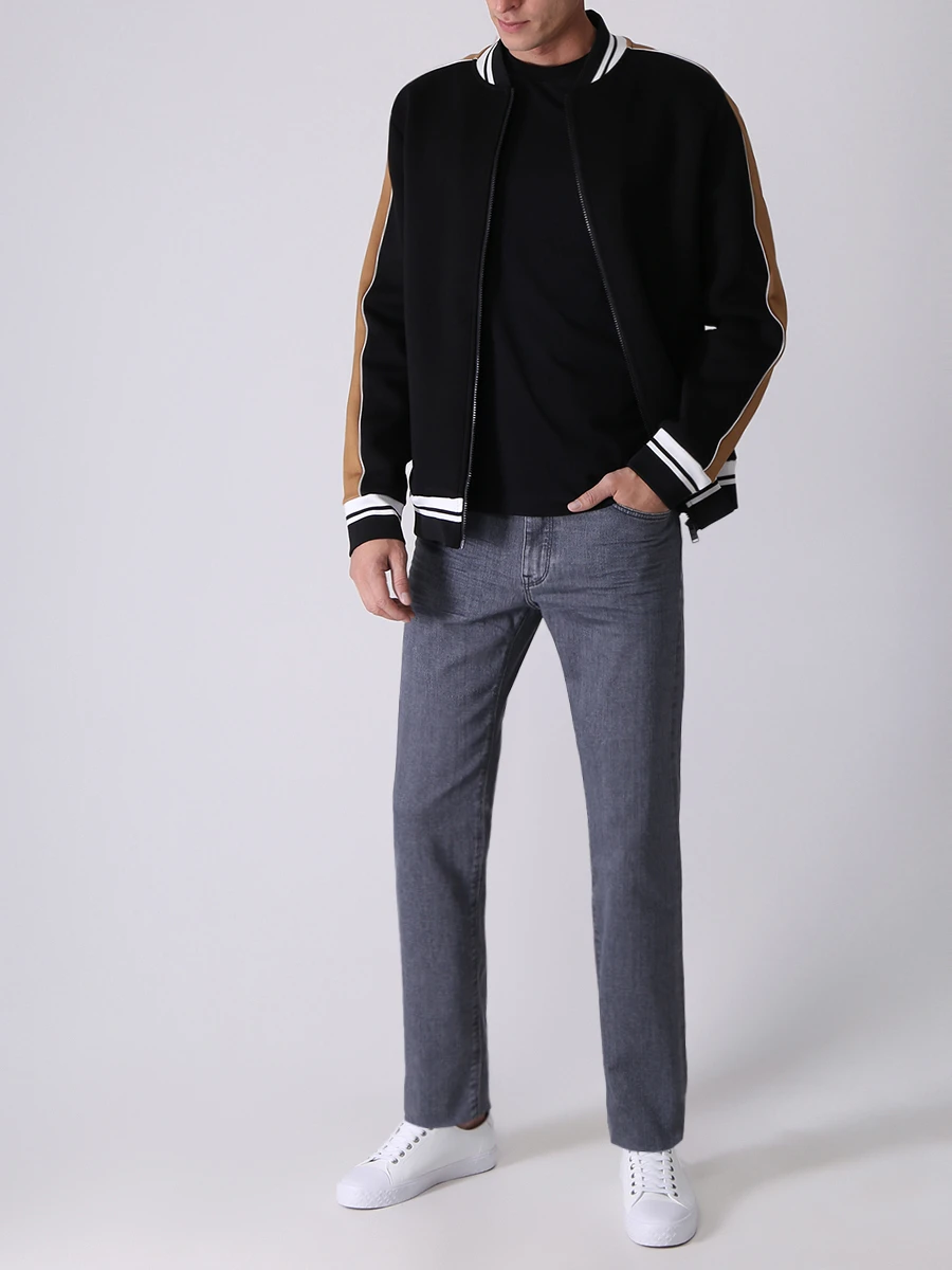 Футболка хлопковая BOSS 50468972/001 Черный  Фото 2