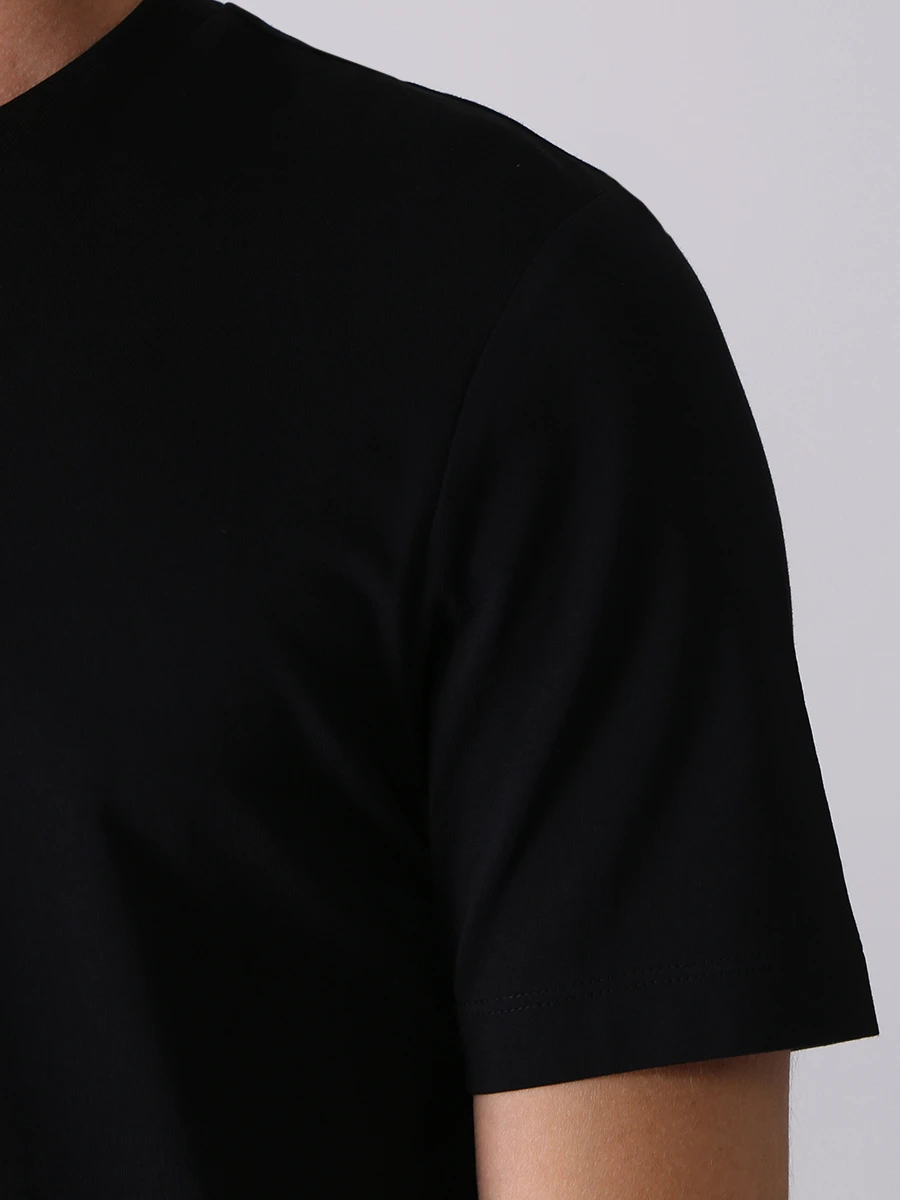 Футболка хлопковая BOSS 50468972/001 Черный  Фото 5