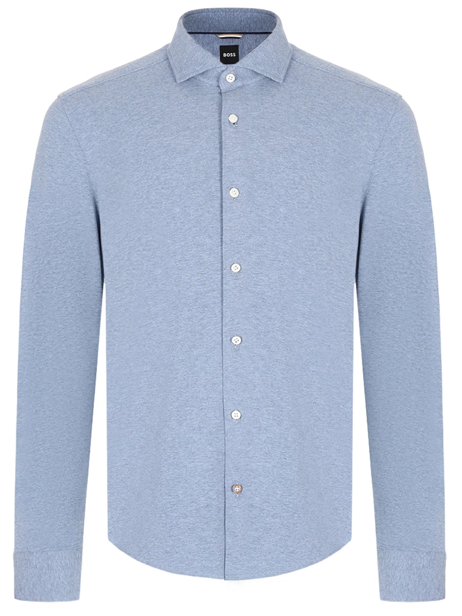 Рубашка Casual Fit хлопковая BOSS 50521349/490 Голубой 