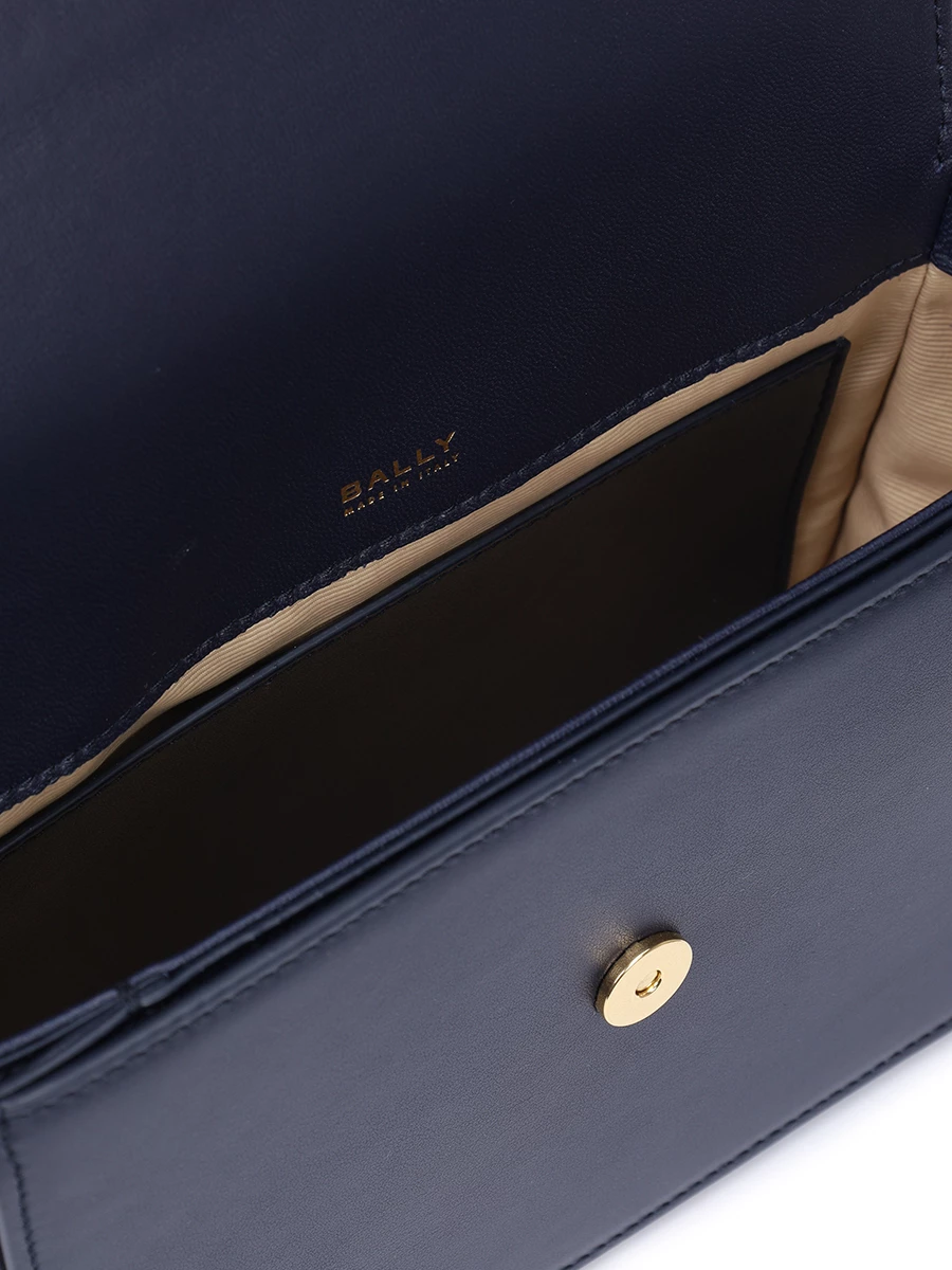 Сумка кожаная BALLY WAC02Q VT383 U590O 71 Темно Синий  Фото 4