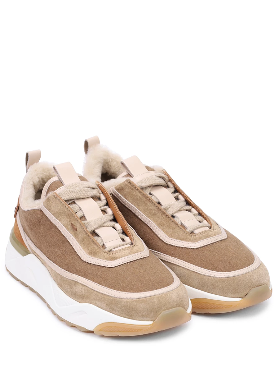 

Кроссовки замшевые на меху, Коричневый, WBIG61111BTTPYLEM43