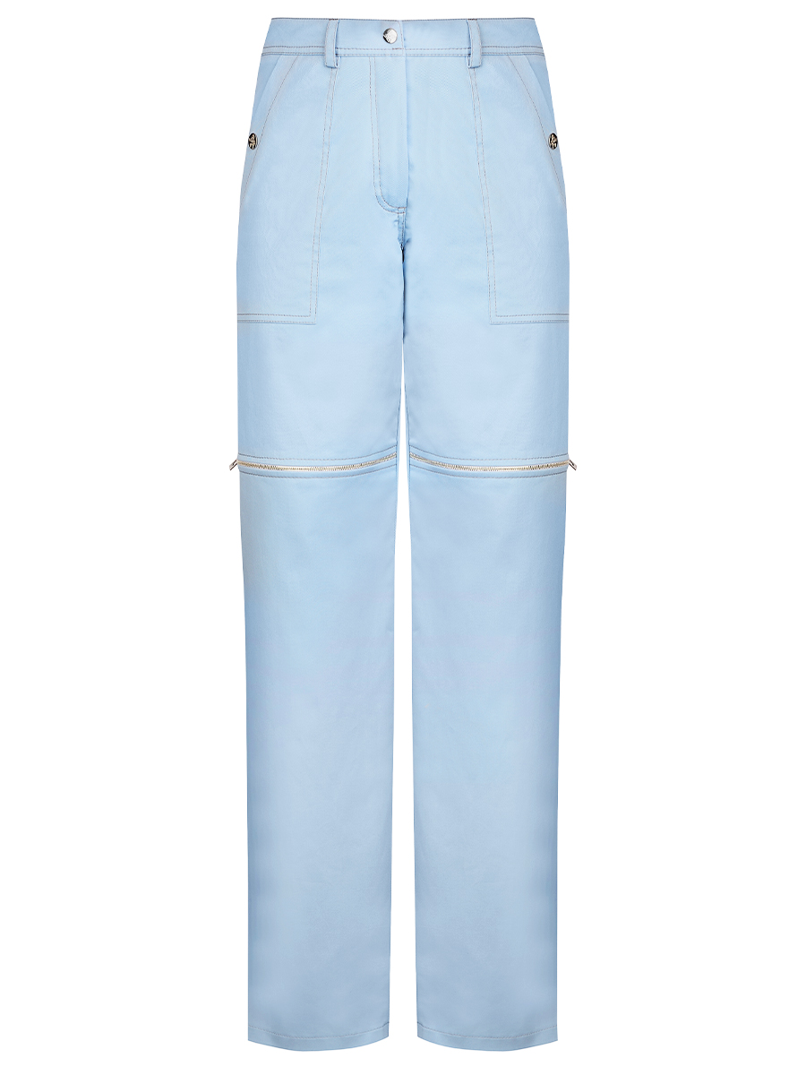Брюки Lily Cargo Zip хлопковые WHITE LILY