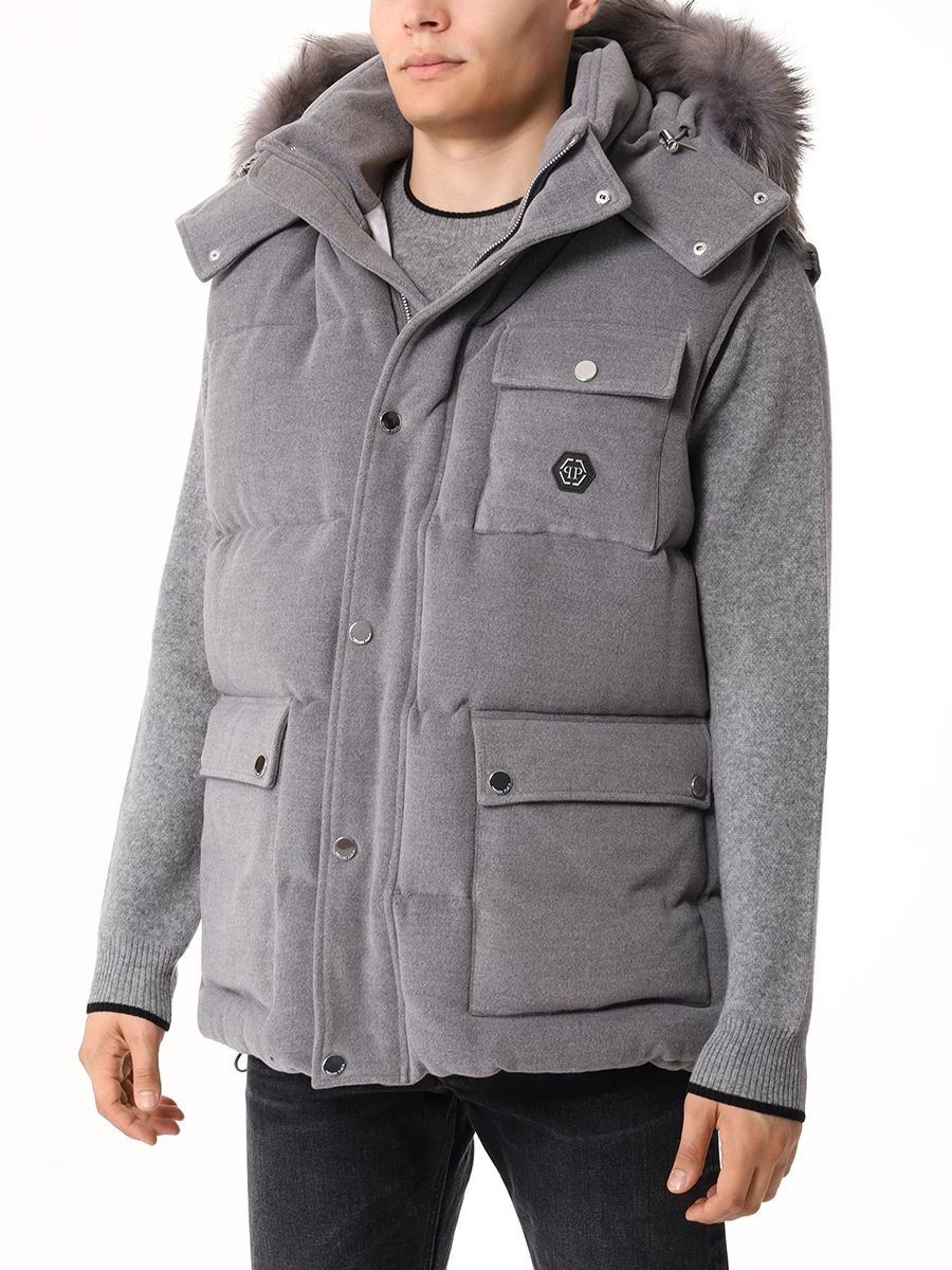 Жилет стеганый PHILIPP PLEIN MRC0194/02 Черный  Фото 4
