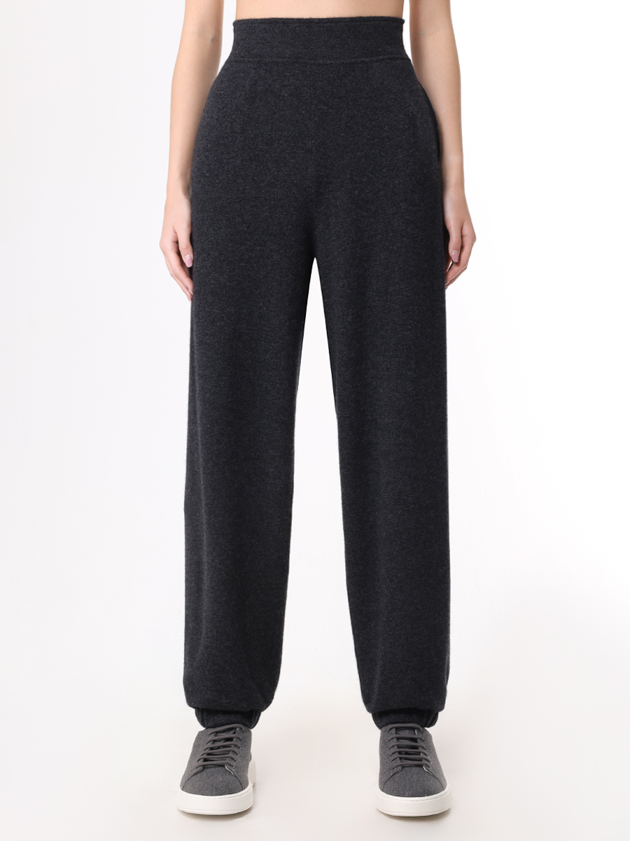Брюки кашемировые MIR CASHMERE cwa23-084 Темный Серый  Фото 4
