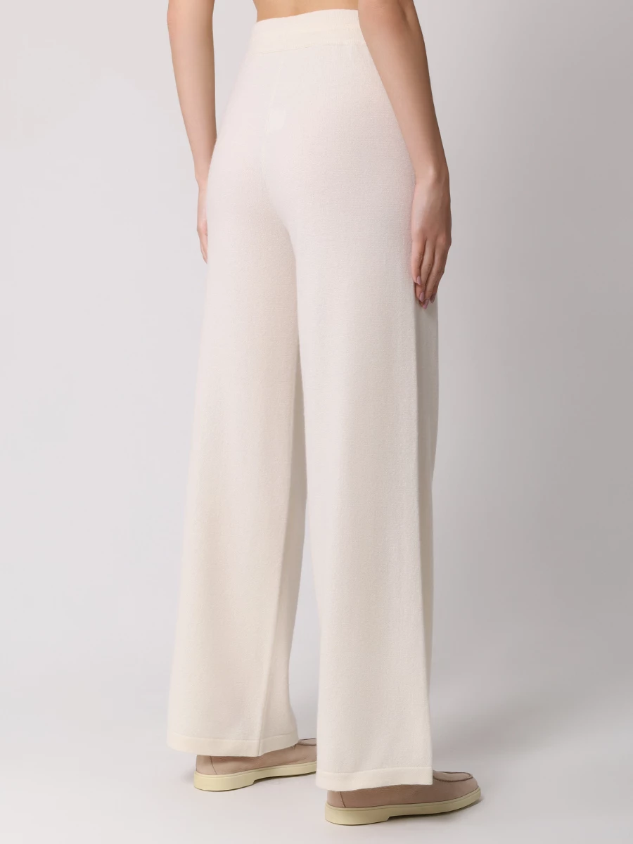 Брюки кашемировые MIR CASHMERE cwa23-087 Молочный Белый  Фото 3