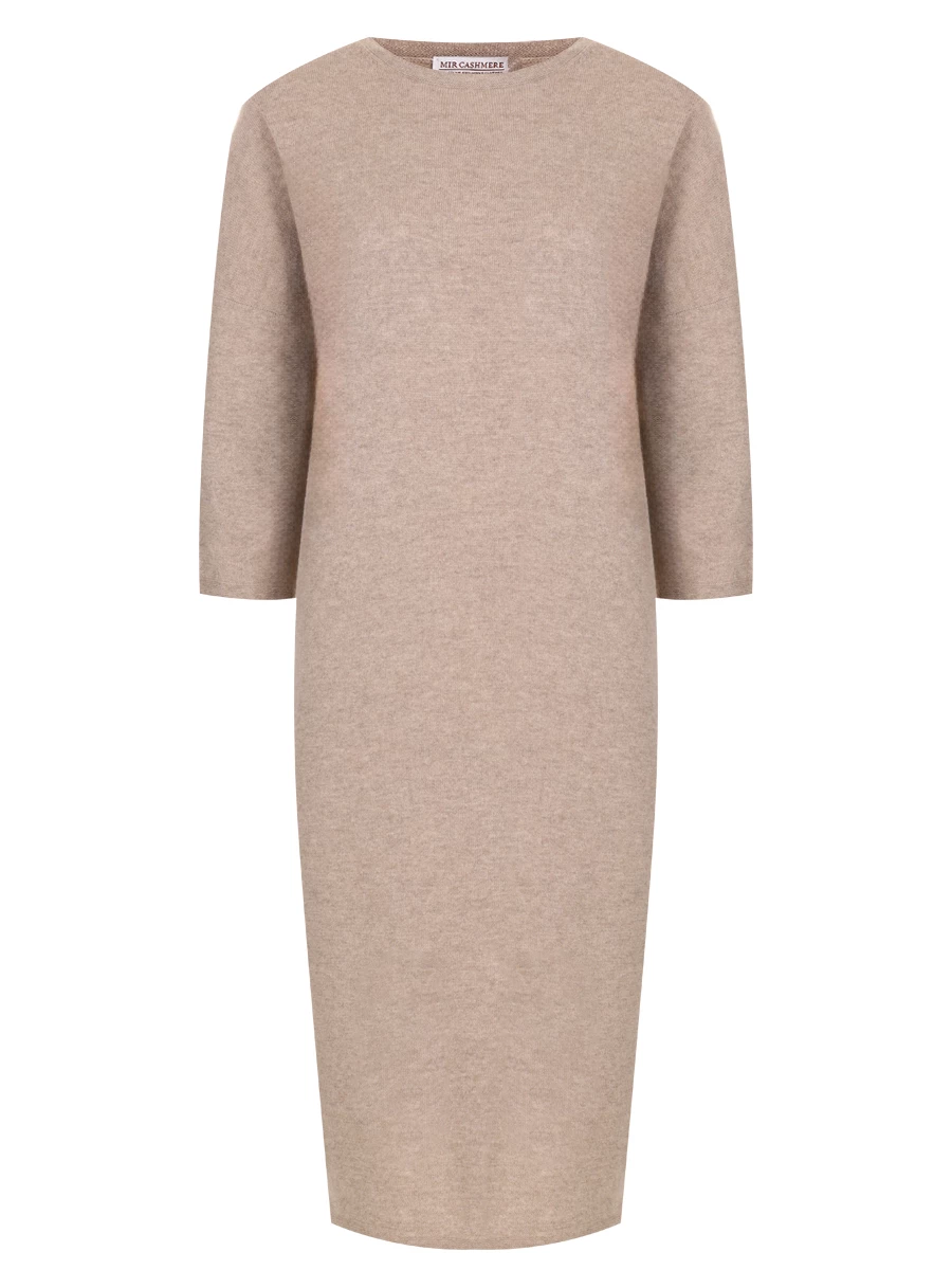Платье кашемировое MIR CASHMERE cwj23-038 Натуральный Бежевый 