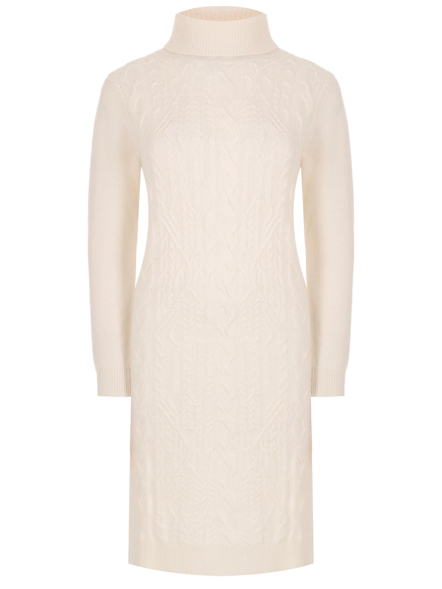 Платье кашемировое MIR CASHMERE cwj23-042 Молочный Кремовый 