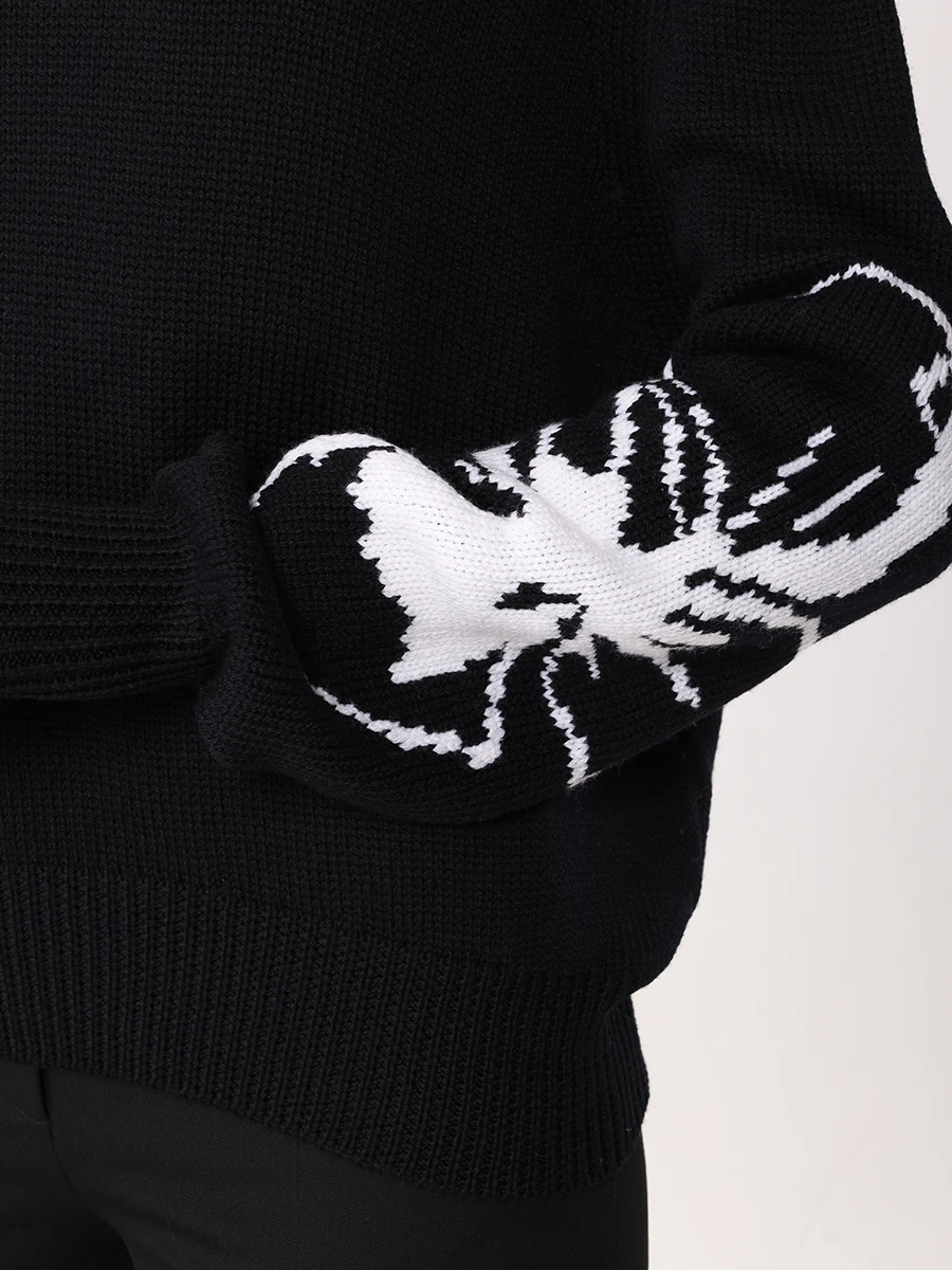 

Свитер шерстяной, Черный, W25-SW015-0702-9010