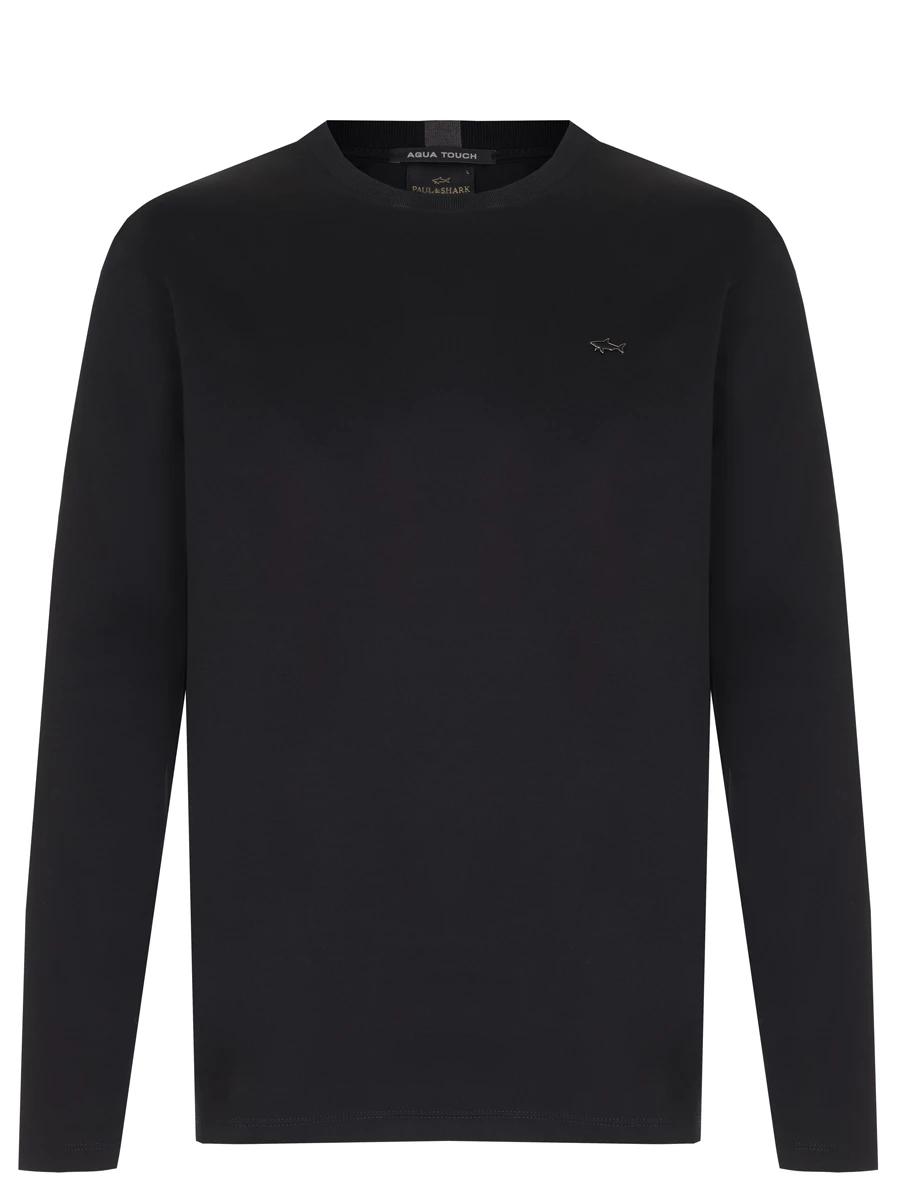 

Лонгслив хлопковый, Черный, 14311635/11D