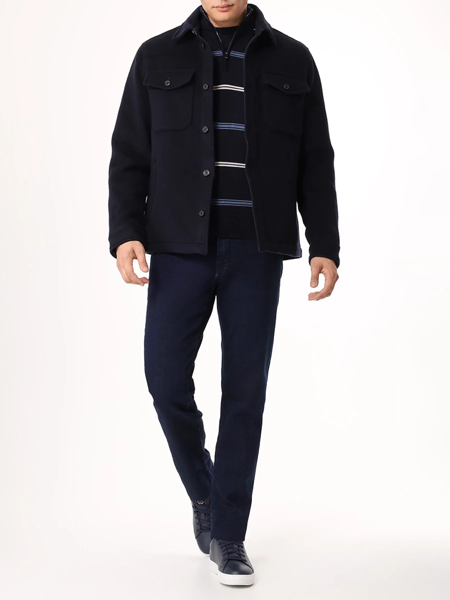 Куртка шерстяная PAUL & SHARK 14312657/050 Синий  Фото 2