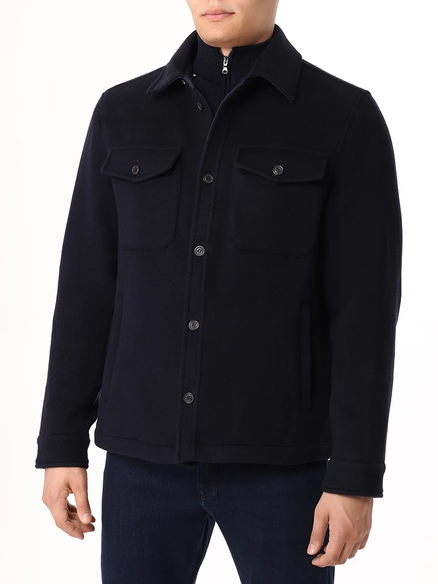 Куртка шерстяная PAUL & SHARK 14312657/050 Синий  Фото 4