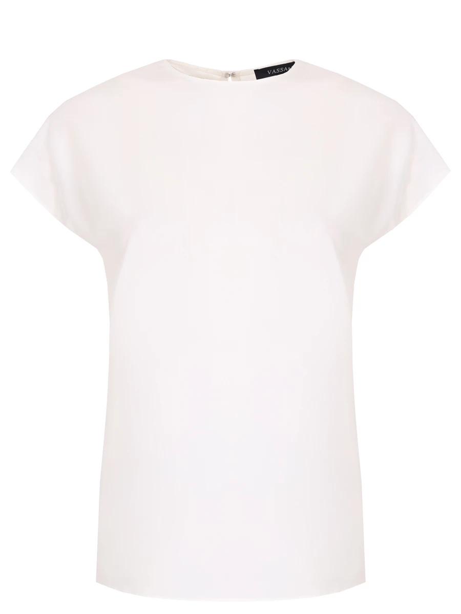 

Блуза однотонная, Белый, V246631-1883C12 (170)