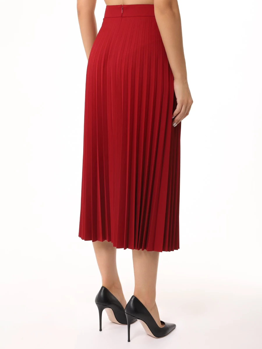 Юбка плиссированная VASSA&CO V247267-1223C47 (170) Красный  Фото 3