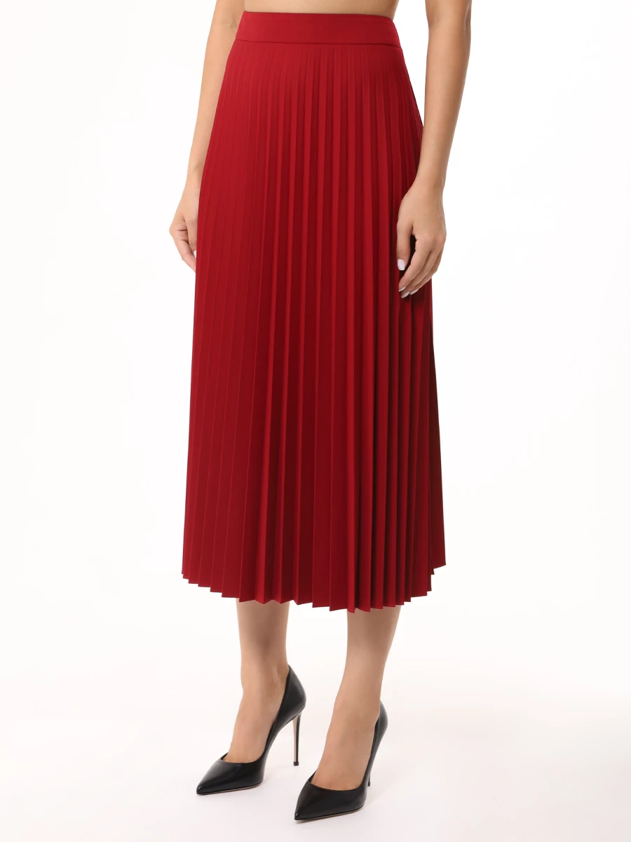 Юбка плиссированная VASSA&CO V247267-1223C47 (170) Красный  Фото 4