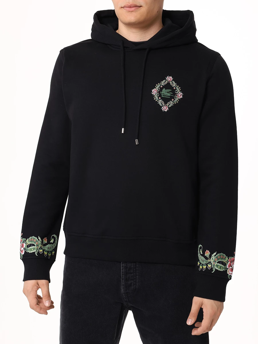 Худи хлопковое ETRO MRMB0008 AI0008 X0810 Черный  Фото 4