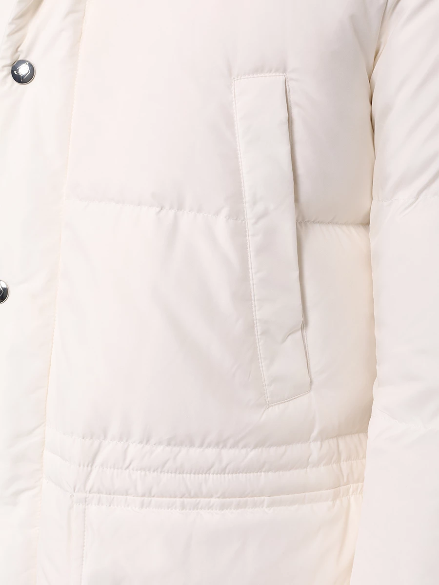 Пуховик стеганый MONTECORE F07MUCX824-268-02-IVORY Кремовый  Фото 5