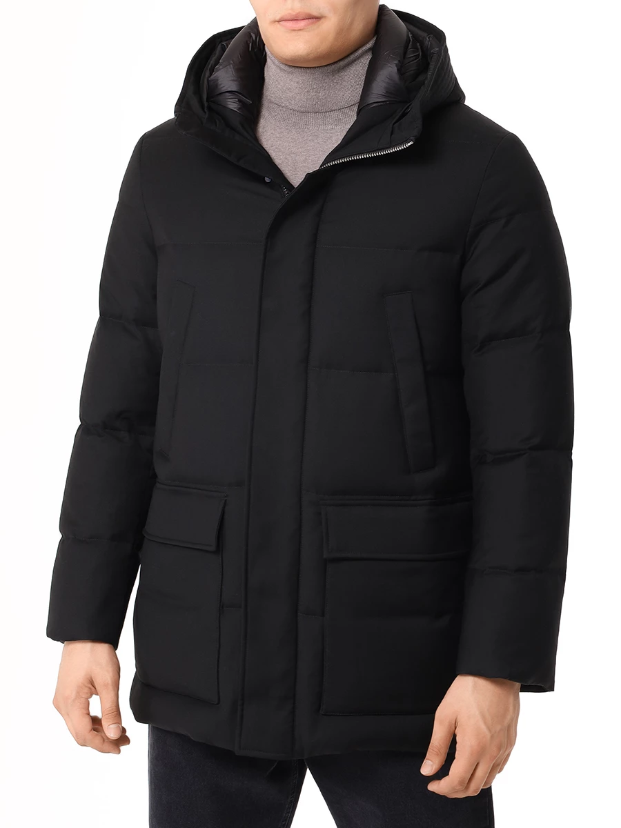 

Пуховик стеганый, Черный, F07MUCX738-106-99-BLACK