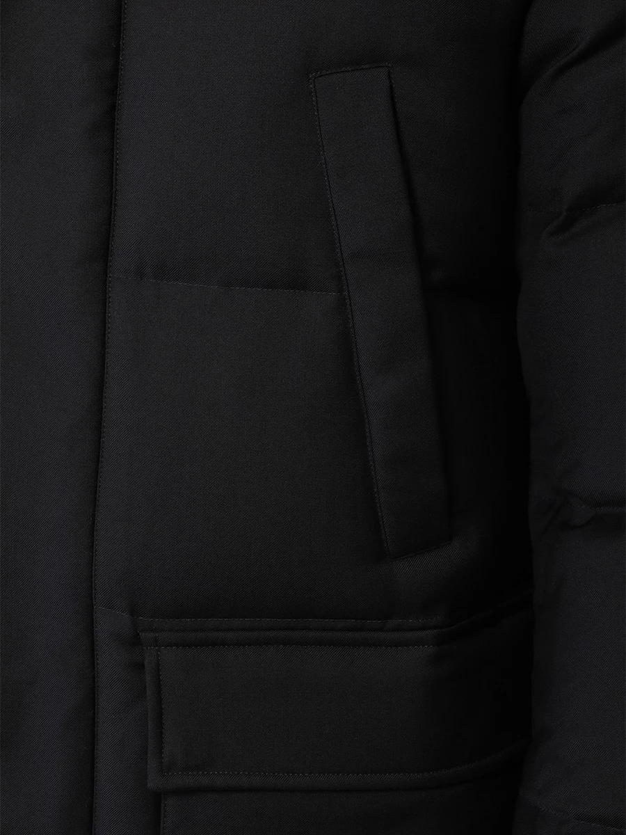 Пуховик стеганый MONTECORE F07MUCX738-106-99-BLACK Черный  Фото 5